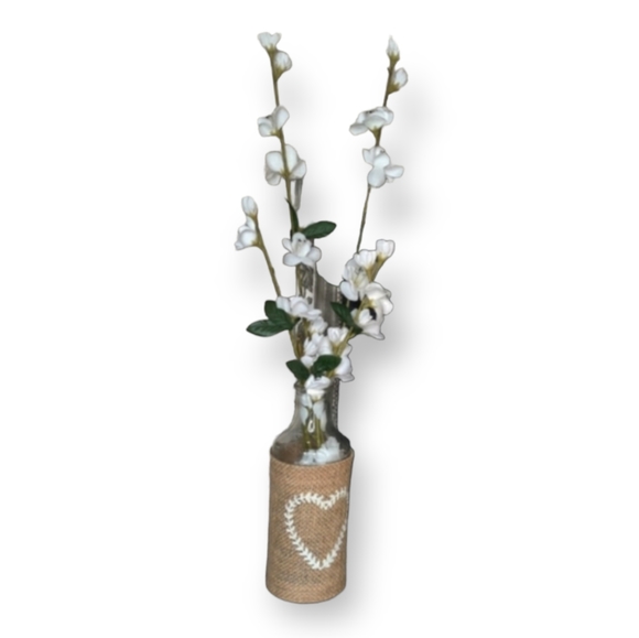 Hobby Lobby Other - Farmhouse Home Decor Milk Jug Burlap Heart